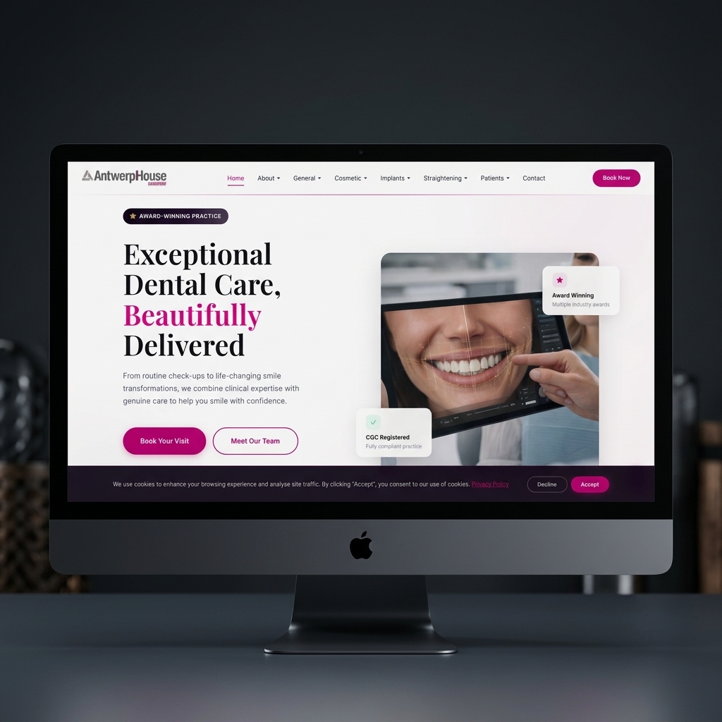 Antwerp House Dentistry homepage