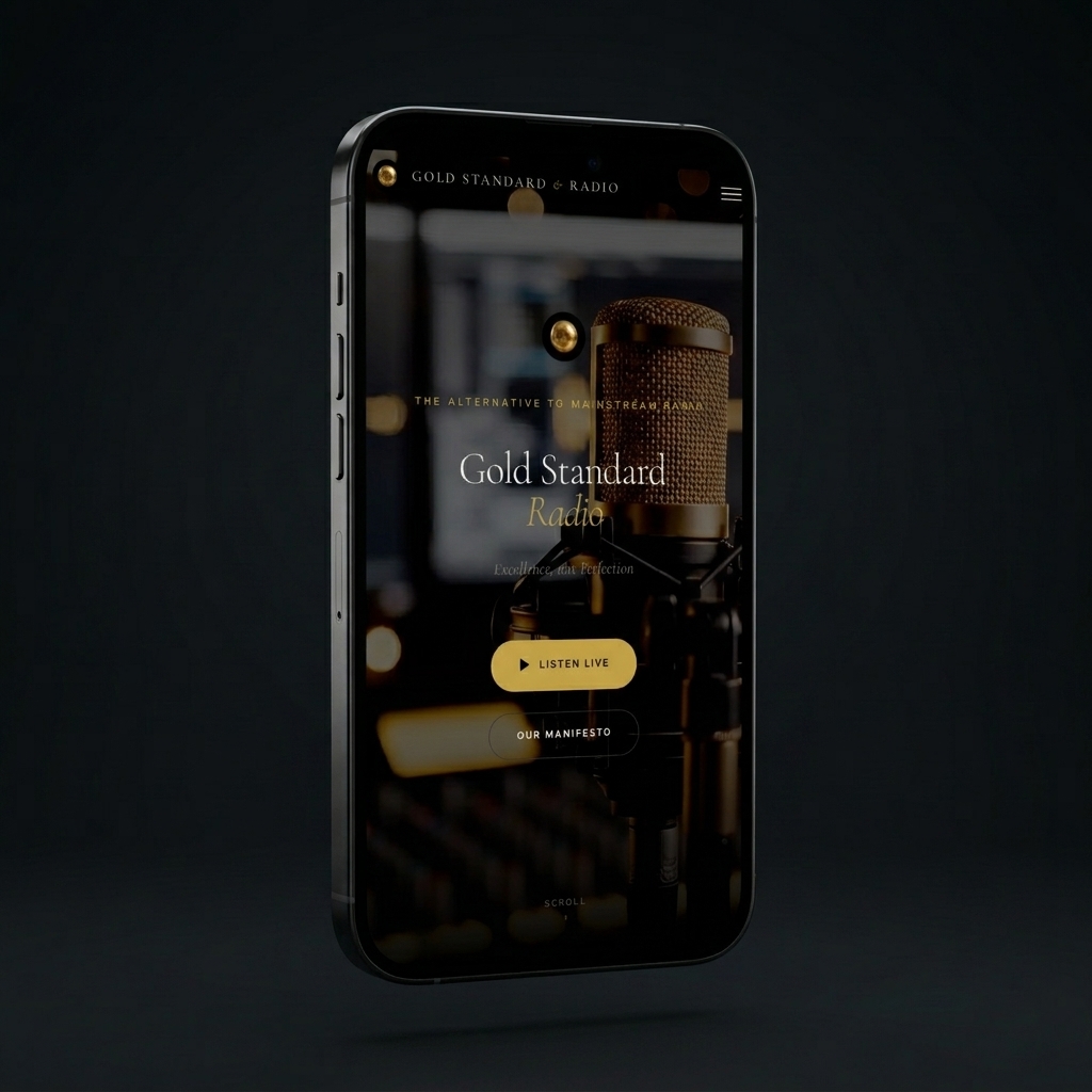 Gold Standard Radio — Mobile homepage