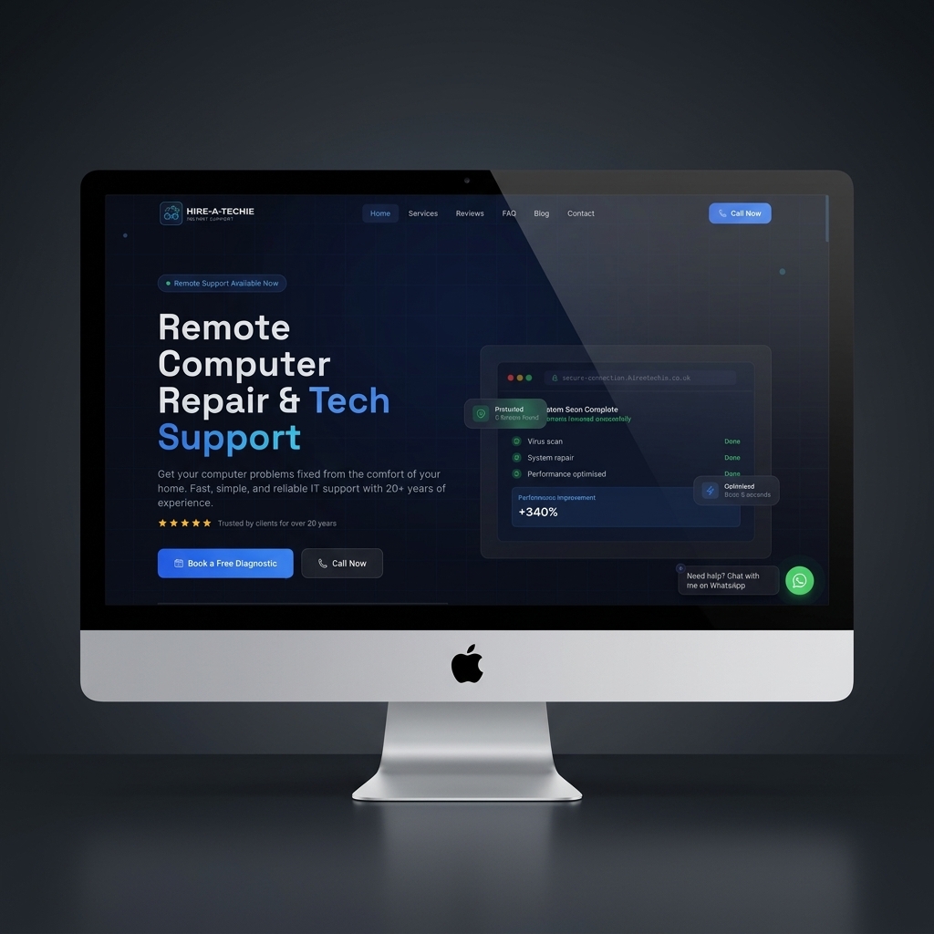 Hire-A-Techie homepage redesign