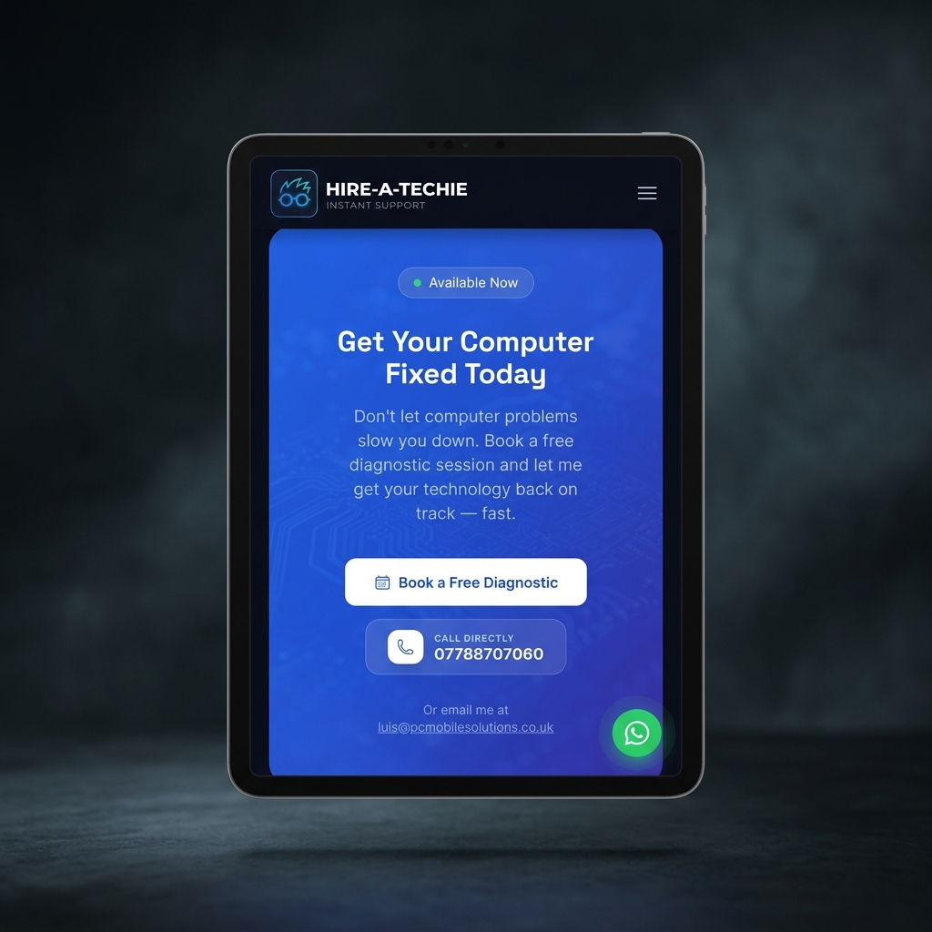 Hire-A-Techie — Services page