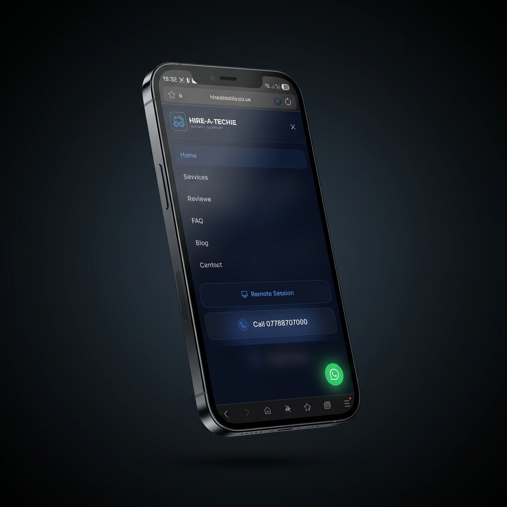 Hire-A-Techie — Homepage design