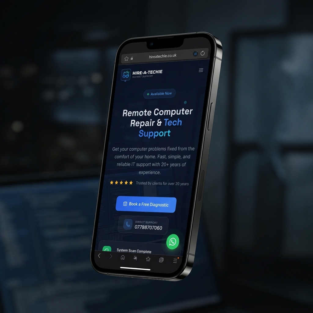 Hire-A-Techie — Mobile responsive view