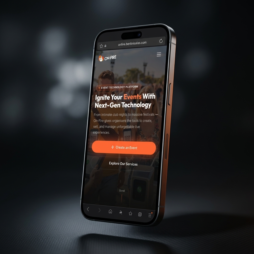On-Fire — Mobile responsive view