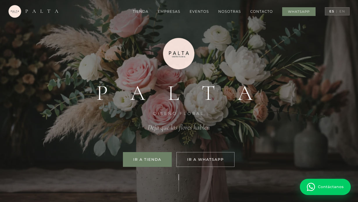 Palta Clothing website
